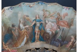 Louis XV giving peace to Europe, fan circa 1860-65