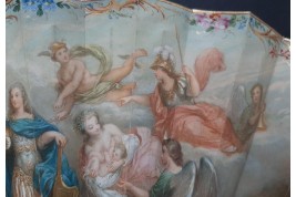 Louis XV giving peace to Europe, fan circa 1860-65