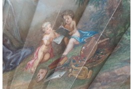 Louis XV giving peace to Europe, fan circa 1860-65