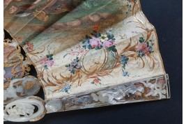 Louis XV giving peace to Europe, fan circa 1860-65