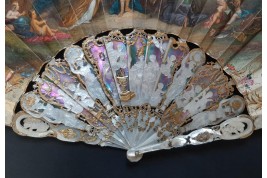 Louis XV giving peace to Europe, fan circa 1860-65