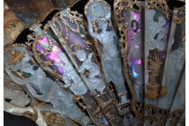 Louis XV giving peace to Europe, fan circa 1860-65