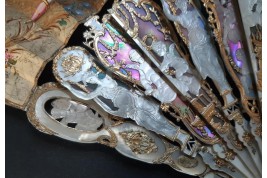 Louis XV giving peace to Europe, fan circa 1860-65