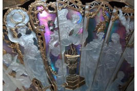 Louis XV giving peace to Europe, fan circa 1860-65