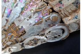 Louis XV giving peace to Europe, fan circa 1860-65