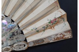 Louis XV giving peace to Europe, fan circa 1860-65