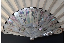 Louis XV giving peace to Europe, fan circa 1860-65