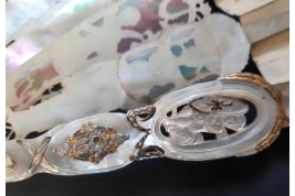 Louis XV giving peace to Europe, fan circa 1860-65