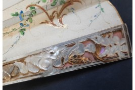 Louis XV giving peace to Europe, fan circa 1860-65