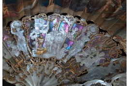 Louis XV giving peace to Europe, fan circa 1860-65