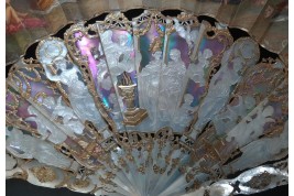 Louis XV giving peace to Europe, fan circa 1860-65