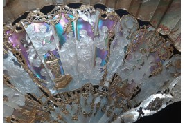 Louis XV giving peace to Europe, fan circa 1860-65