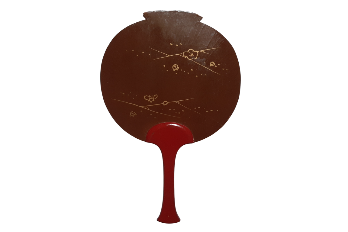 Japanese falcon, Meiji period fixed fan