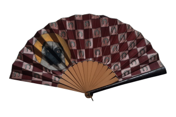 Le carlin d'Henri Guérard, éventail Duvelleroy vers 1885-95