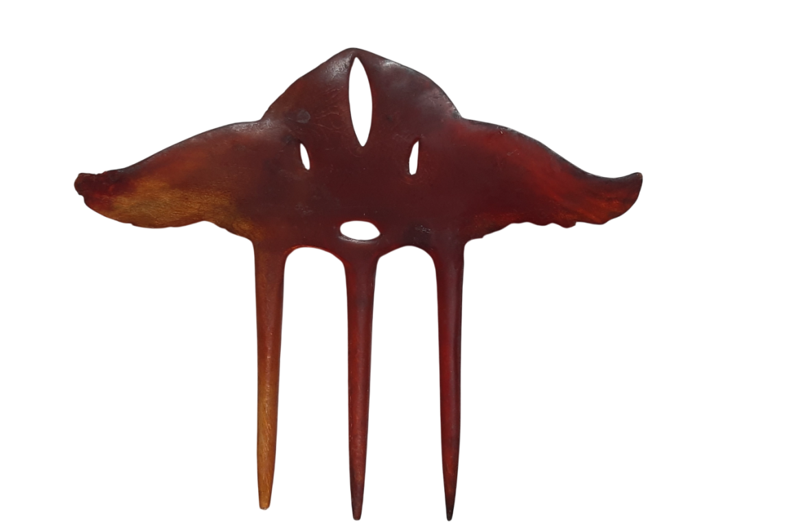 Héron, peigne Art Nouveau