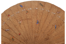 Cork insects, late 19th century fan