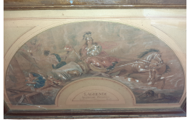 The Horses of Mars. Fan leaf attributed to Lagrénée, late 18th century