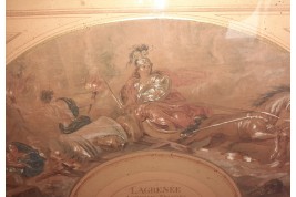 The Horses of Mars. Fan leaf attributed to Lagrénée, late 18th century