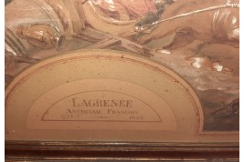 The Horses of Mars. Fan leaf attributed to Lagrénée, late 18th century