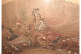 The Horses of Mars. Fan leaf attributed to Lagrénée, late 18th century