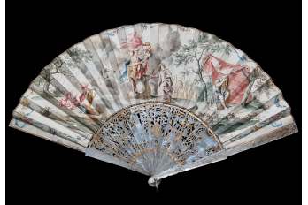 Iphigenia's gratitude for a doe, fan circa 1750