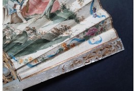 La reconnaissance d'Iphigénie pour une biche, éventail vers 1750