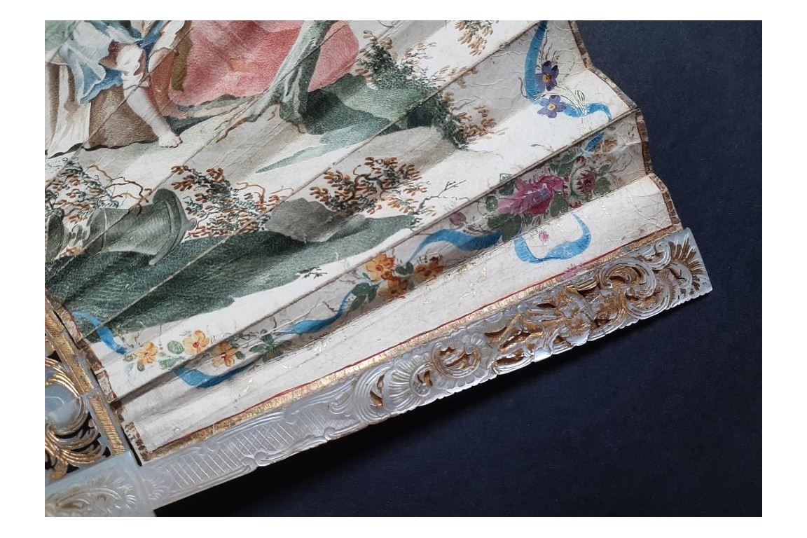 Iphigenia's gratitude for a doe, fan circa 1750