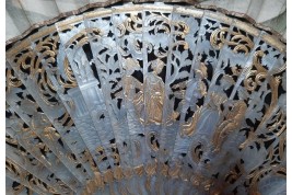 La reconnaissance d'Iphigénie pour une biche, éventail vers 1750