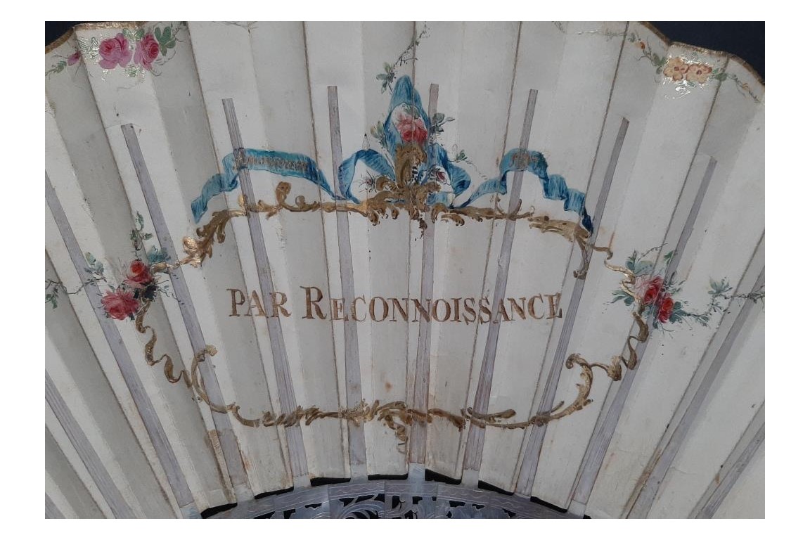 La reconnaissance d'Iphigénie pour une biche, éventail vers 1750