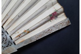 La reconnaissance d'Iphigénie pour une biche, éventail vers 1750