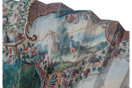 Hunting, fan imitating the 18th century