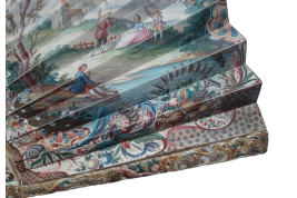 Hunting, fan imitating the 18th century