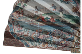 Hunting, fan imitating the 18th century