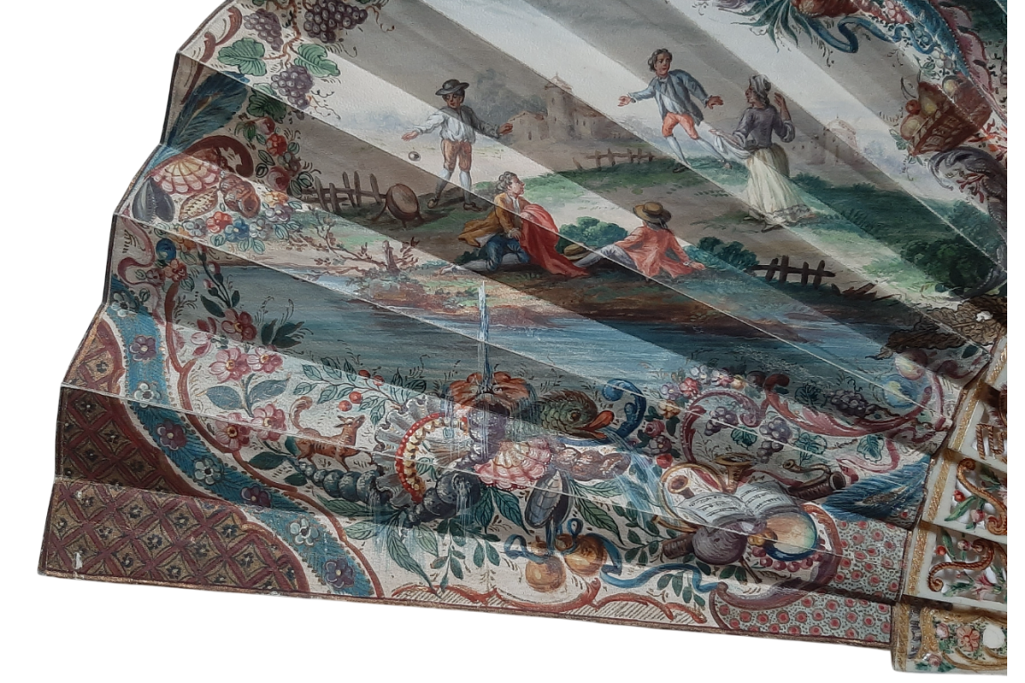 La chasse, éventail pastichant le XVIIIe siècle