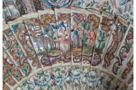 Hunting, fan imitating the 18th century