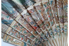 Hunting, fan imitating the 18th century