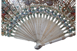 Hunting, fan imitating the 18th century