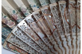 La chasse, éventail pastichant le XVIIIe siècle