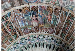 Hunting, fan imitating the 18th century