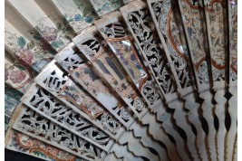 Hunting, fan imitating the 18th century