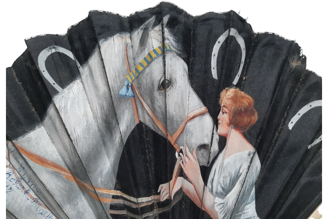 The mare and her rider, fan from 1917