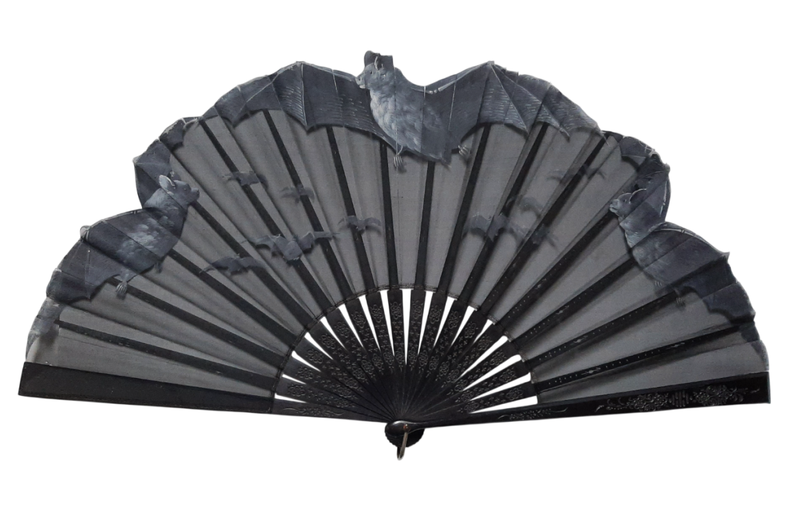 Chauves-souris, éventail vers 1880-90