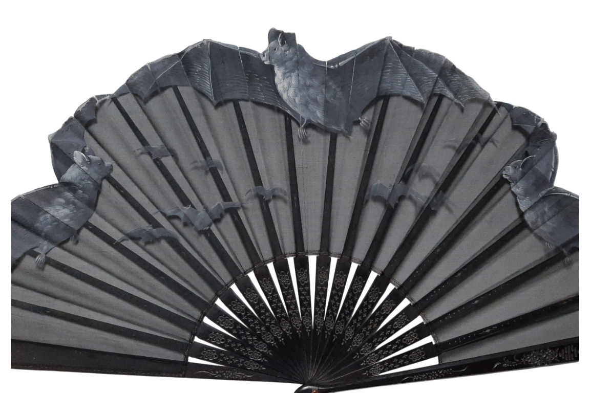 Chauves-souris, éventail vers 1880-90
