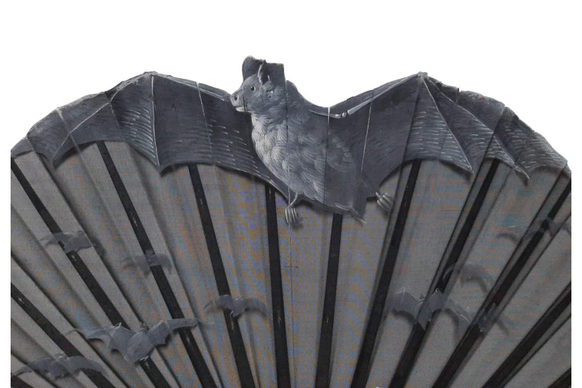 Bats, fan circa 1880-90