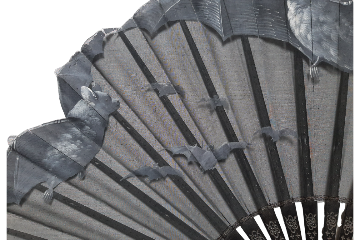 Bats, fan circa 1880-90