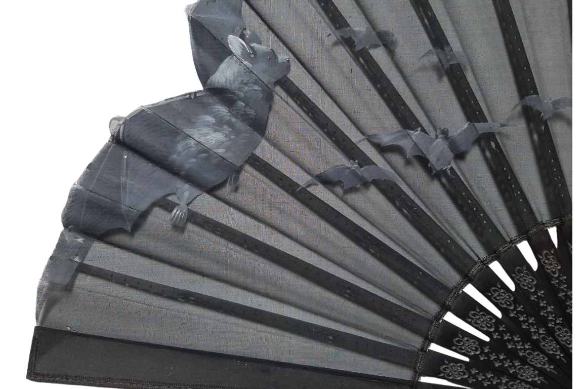 Bats, fan circa 1880-90