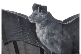 Bats, fan circa 1880-90