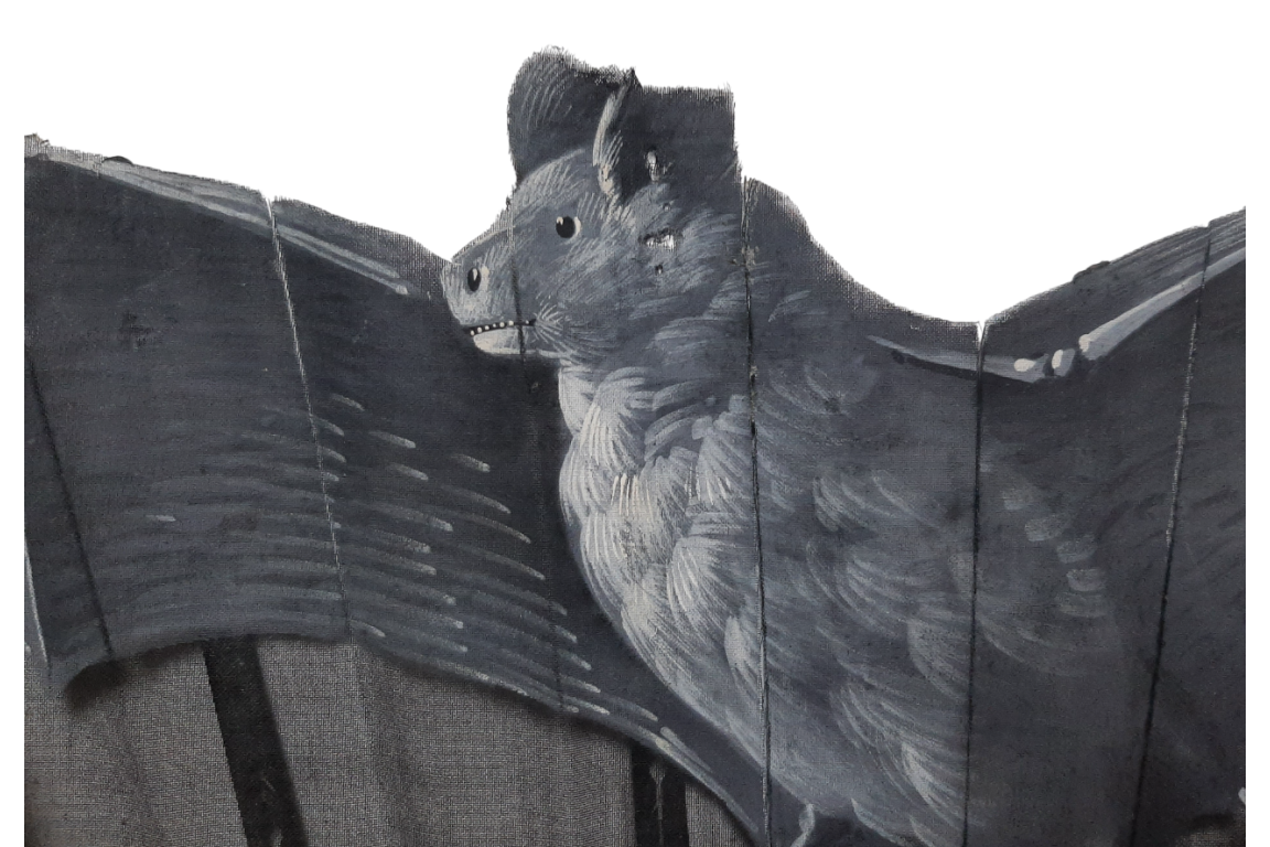 Chauves-souris, éventail vers 1880-90