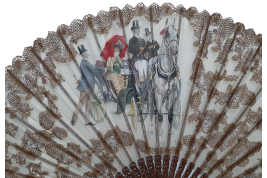 Elegant carriage, late 19th century fan