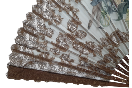 Elegant carriage, late 19th century fan